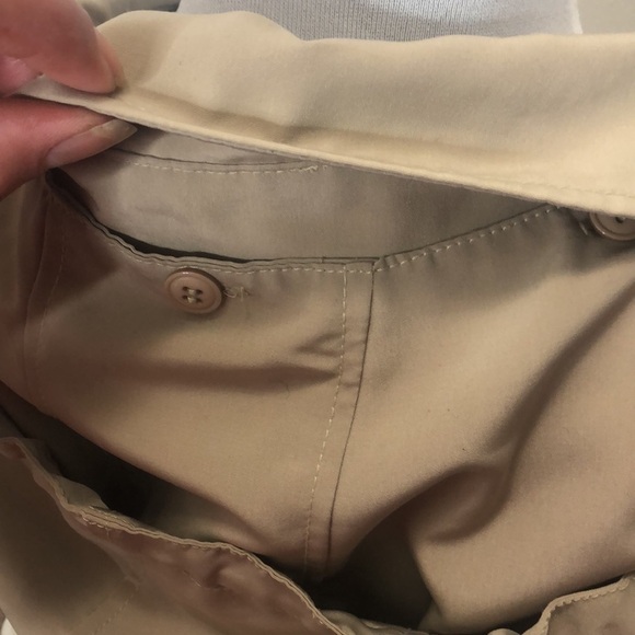 Regent park tan button up trench coat size large - Picture 5 of 9